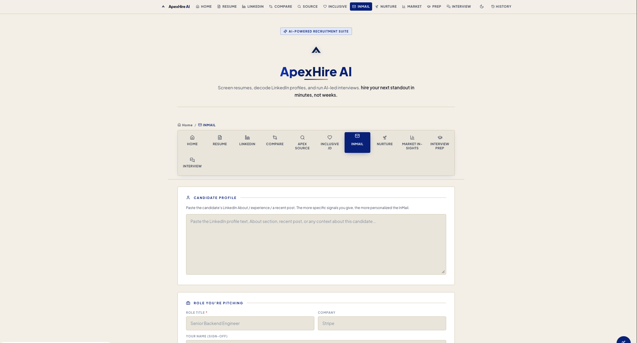 ApexHire AI project evidence 3