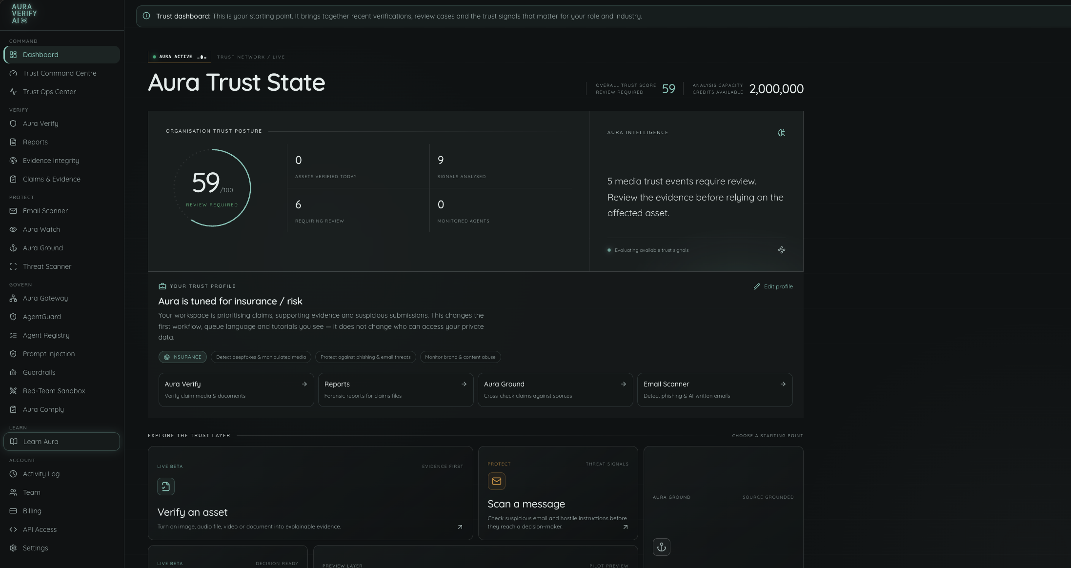 AuraVerifyAI project evidence 2