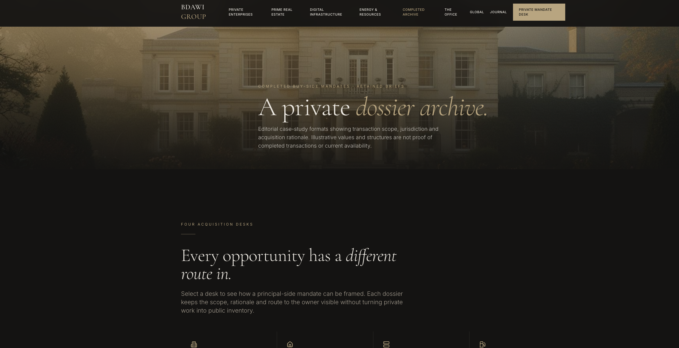 Bdawi Group — Private Office project evidence 6