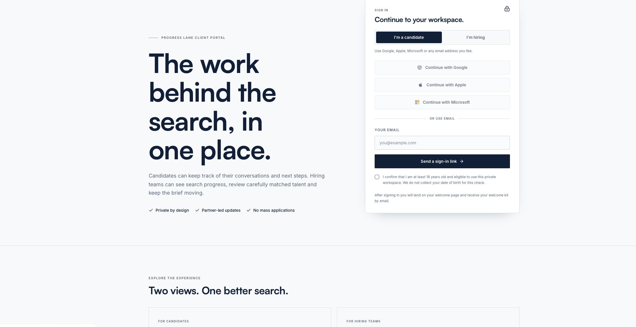 Progress Lane Recruitment project evidence 8