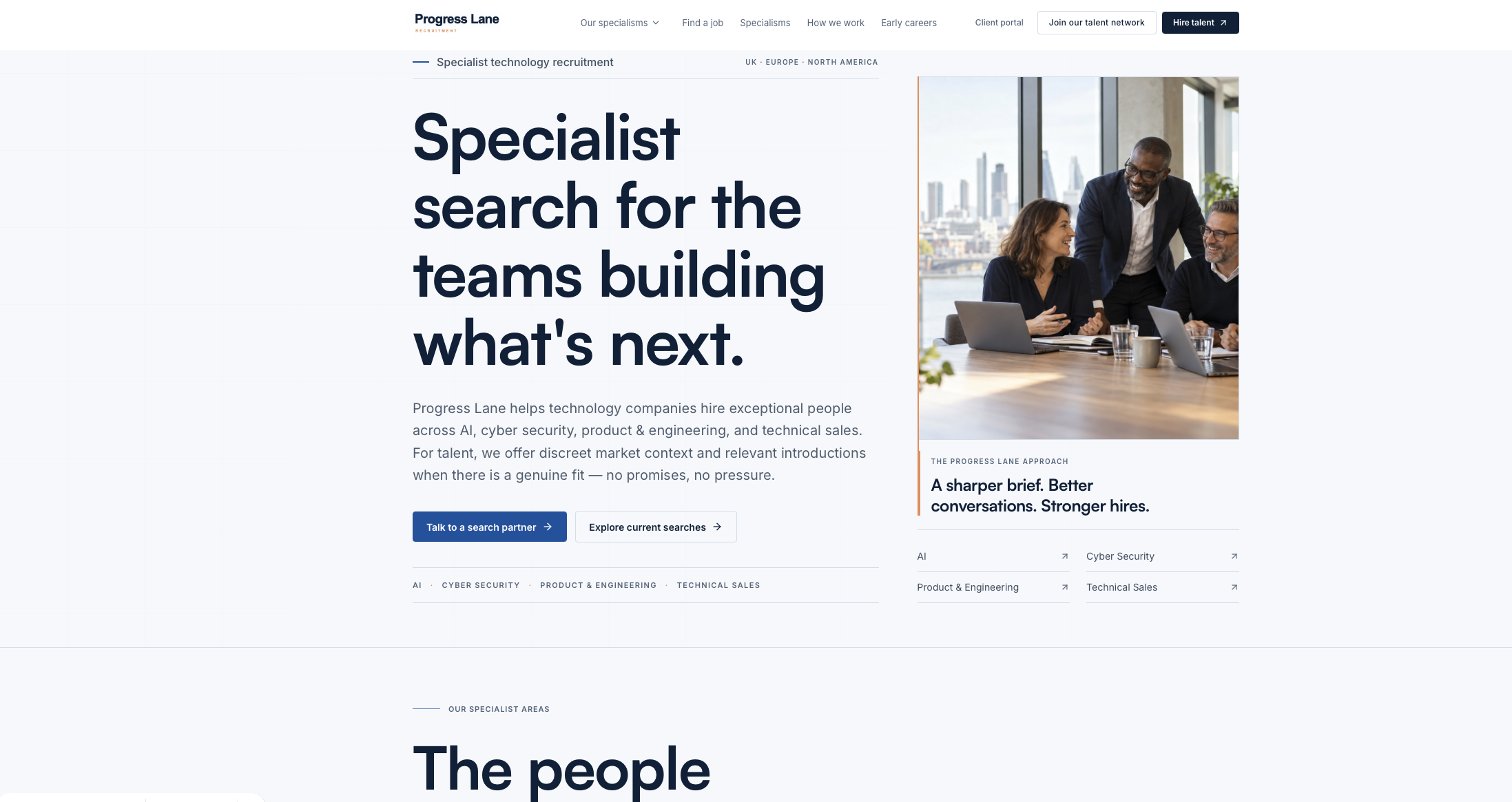 Progress Lane Recruitment project evidence 1